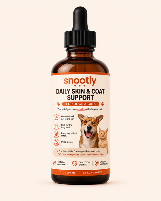 Snootly Daily Skin & Coat Support — Drops for Dogs & Cats, 60ml